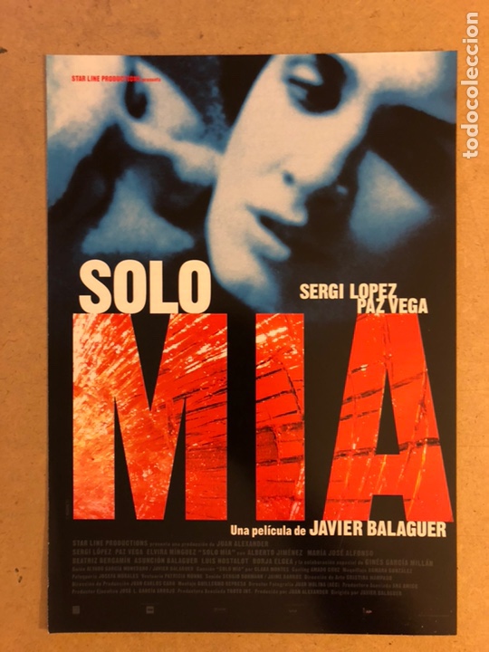 Cinema: SOLO MIA (SERGI L&Oacute;PEZ, PAZ VEGA). GU&Iacute;A PROMOCIONAL DE LA PEL&Iacute;CULA.