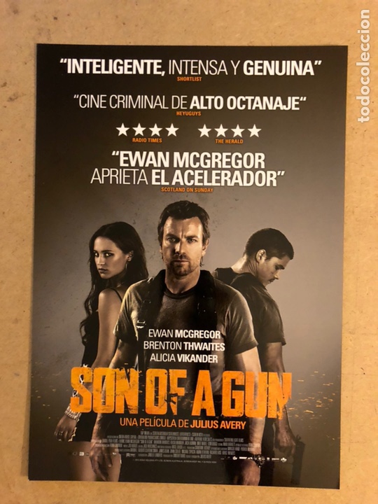 Kino: SON OF A GUN (EWAN MCGREGOR). GU&Iacute;A PROMOCIONAL DE LA PEL&Iacute;CULA, IDEAL PARA ENMARCAR.
