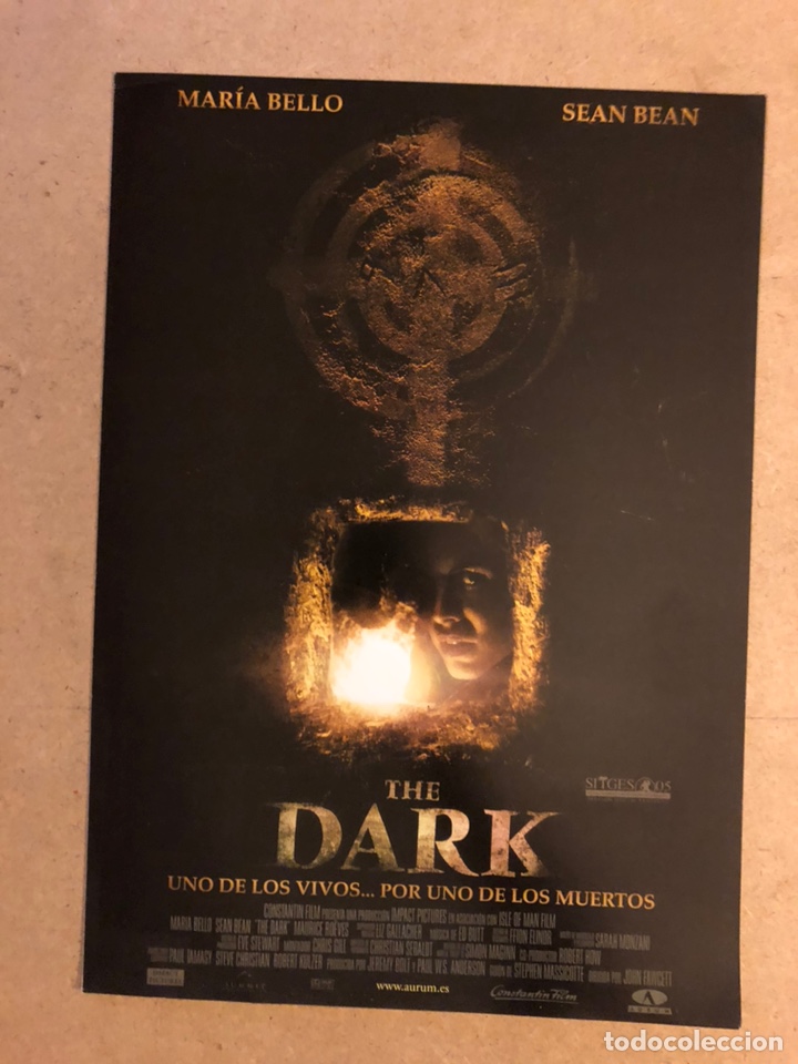 Cinema: THE DARK (MARIA BELLO, SEAN BEAN). GU&Iacute;A PROMOCIONAL DE LA PEL&Iacute;CULA.