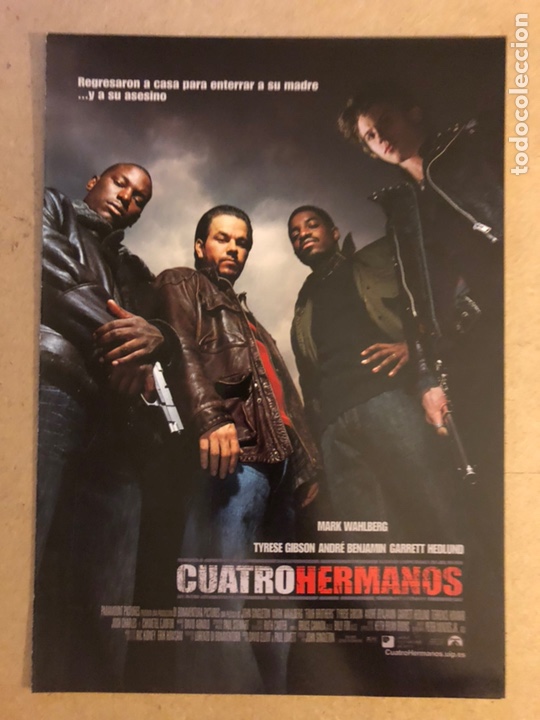 Kino: CUATRO HERMANOS (MARK WAHLBERG). GU&Iacute;A PROMOCIONAL DE LA PEL&Iacute;CULA.