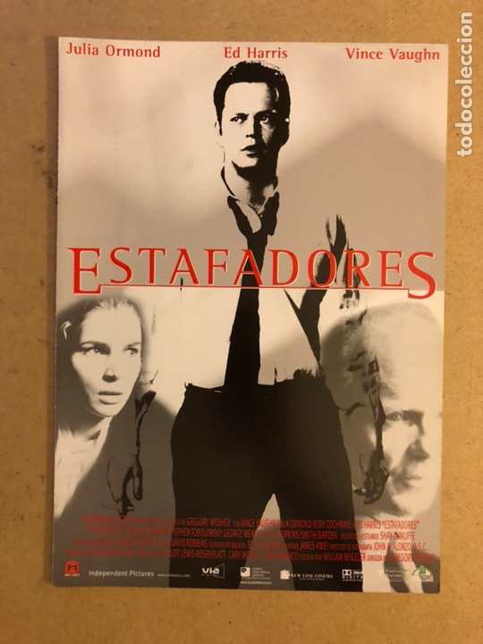 Kino: ESTAFADORES (ED HARRIS, VINCE VAUGHN). GU&Iacute;A PROMOCIONAL DE LA PEL&Iacute;CULA.