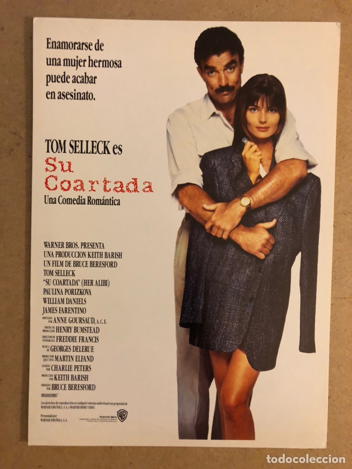 Cinema: SU COARTADA (TOM SELLECK). GU&Iacute;A PROMOCIONAL DE LA PEL&Iacute;CULA.