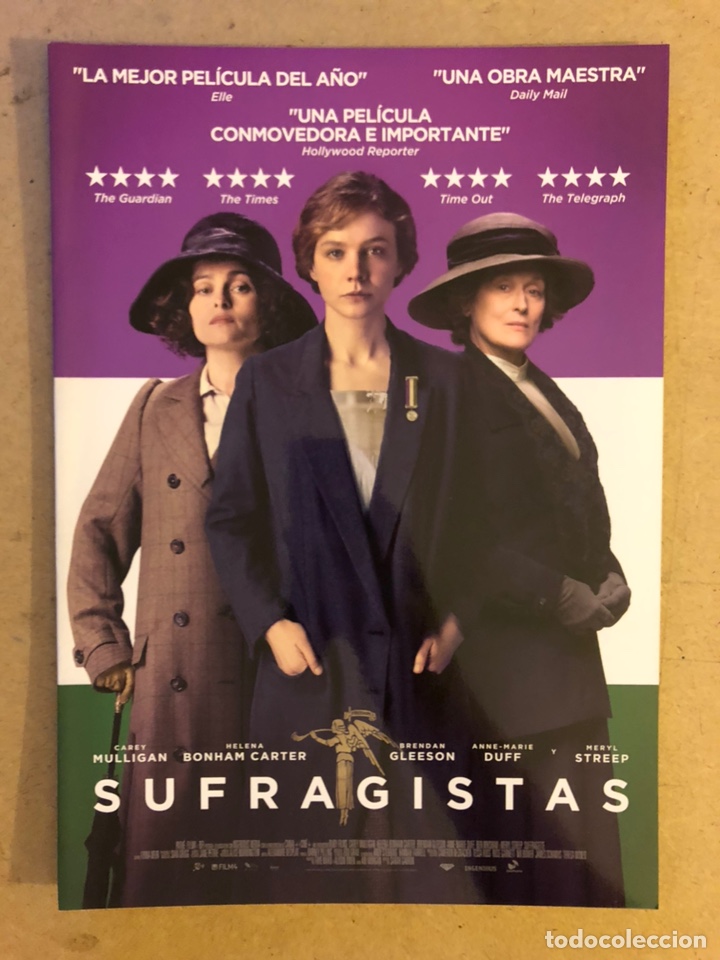 Kino: SUFRAGISTAS (MERYL STREEP, HELENA BONHAM CARTER). GU&Iacute;A PROMOCIONAL DE LA PEL&Iacute;CULA.