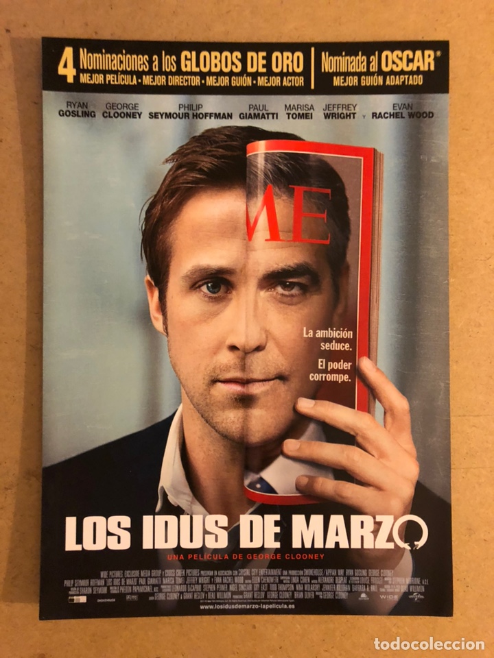 Cine: LOS IDUS DE MARZO (GEORGE CLOONEY, RYAN GOSLING). GU&Iacute;A PROMOCIONAL DE LA PEL&Iacute;CULA.