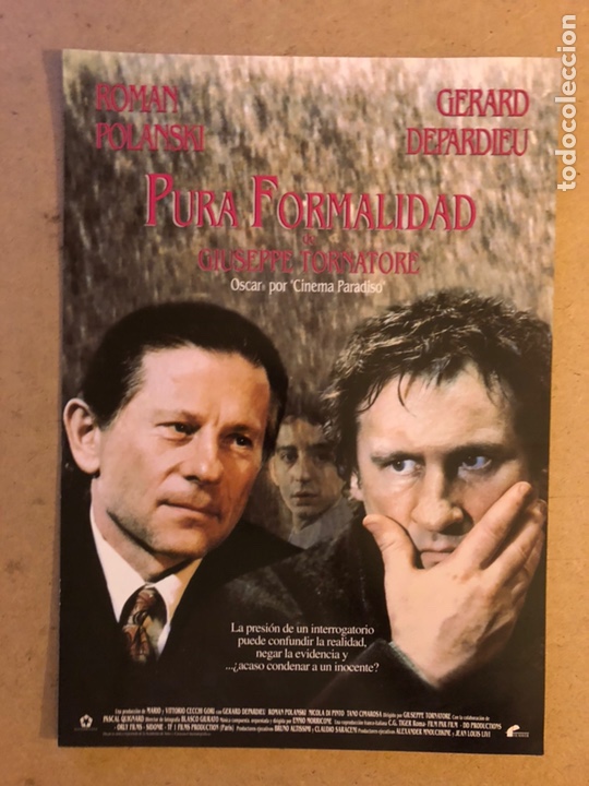 Kino: PURA FORMALIDAD (ROMAN POLANSKY). GU&Iacute;A PROMOCIONAL DE LA PEL&Iacute;CULA.