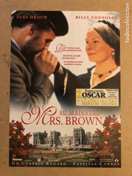 Cine: SU MAJESTAD MES. BROWN (JUDI DENCH, BILLY CONNOLLY). GU&Iacute;A PROMOCIONAL DE LA PEL&Iacute;CULA.