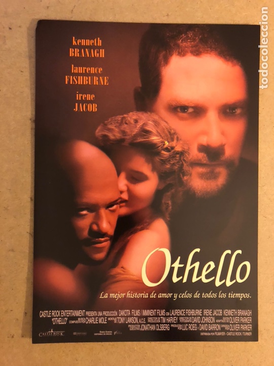 Cin&eacute;ma: OTHELLO (KENNETH BRANAGH, LAURENCE FISGBURNE). GU&Iacute;A PROMOCIONAL DE LA PEL&Iacute;CULA.