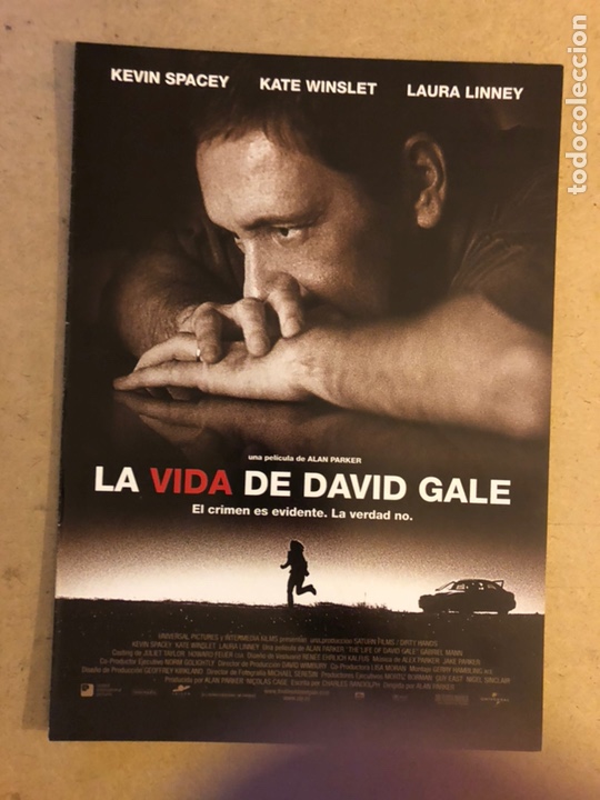 Kino: LA VIDA DE DAVID GALE (ALAN PARKER, KEVIN SPACEY). GU&Iacute;A PROMOCIONAL DE LA PEL&Iacute;CULA.