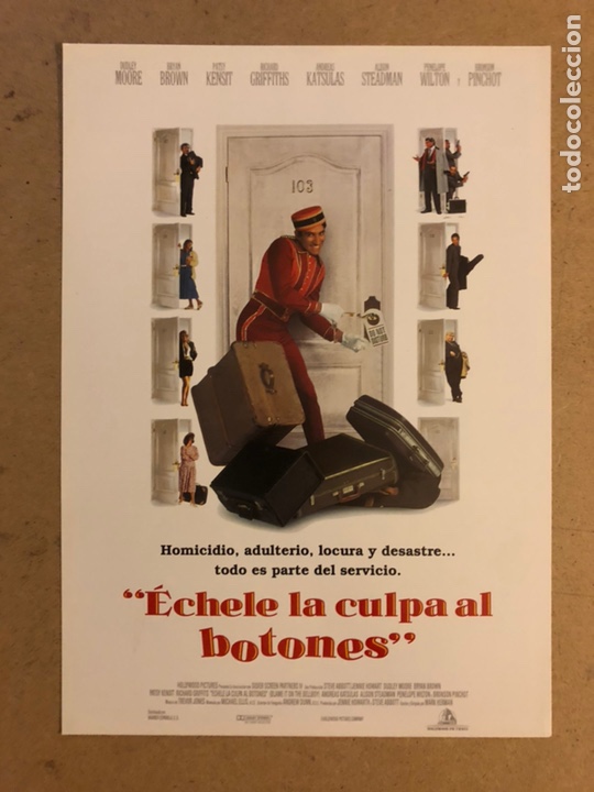 Kino: &Eacute;CHELE LA CULPA AL BOTONES (DUDLEY MOORE, BRYAN BROWN). GU&Iacute;A PROMOCIONAL DE LA PEL&Iacute;CULA.