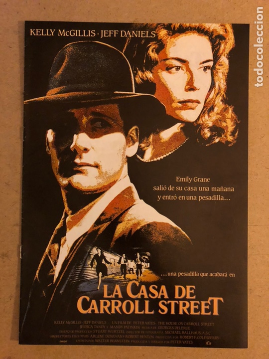 Cinema: LA CASA DE CARROLL STREET (JEFF DANIELS, KELLY MCGILLIS). GU&Iacute;A PROMOCIONAL DE LA PEL&Iacute;CULA