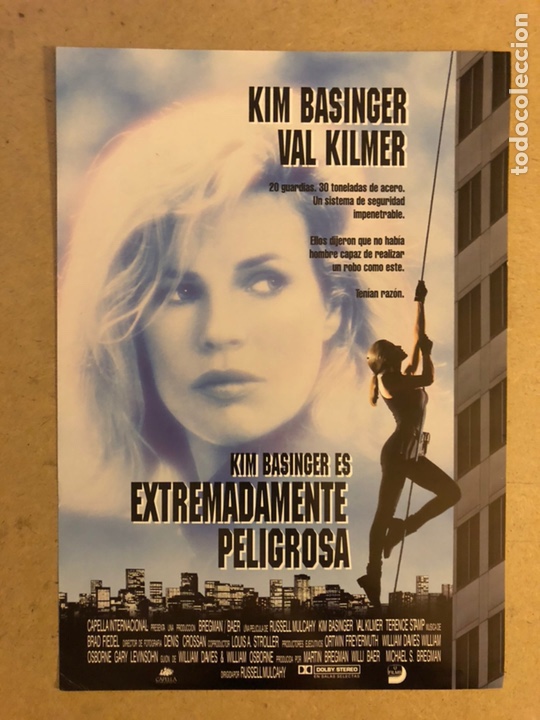 Cinema: EXTREMADAMENTE PELIGROSA (KIM BASINGER, VAL KILMER). GU&Iacute;A PROMOCIONAL DE LA PEL&Iacute;CULA.