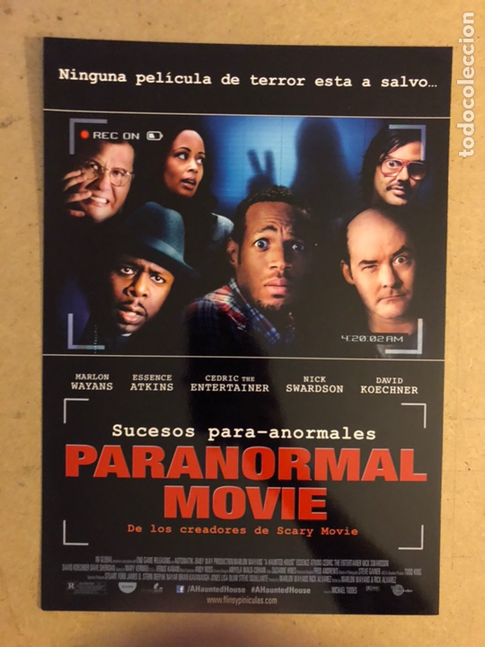 Kino: PARANORMAL MOVIE (MARLON WAYANS). GU&Iacute;A PROMOCIONAL DE LA PEL&Iacute;CULA.