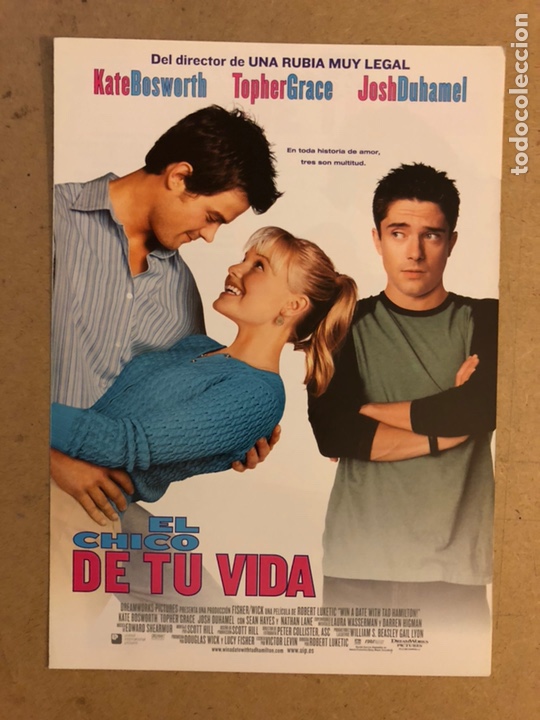 Cin&eacute;ma: EL CHICO DE TU VIDA (KATE BOSWORTH, TOPHER GRACE). GU&Iacute;A PROMOCIONAL DE LA PEL&Iacute;CULA.