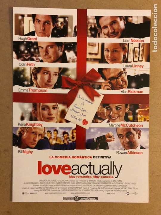 Cinema: LOVE ACTUALLY (HUGH GRANT, L&Iacute;AN NEESON). GU&Iacute;A PROMOCIONAL DE LA PEL&Iacute;CULA.