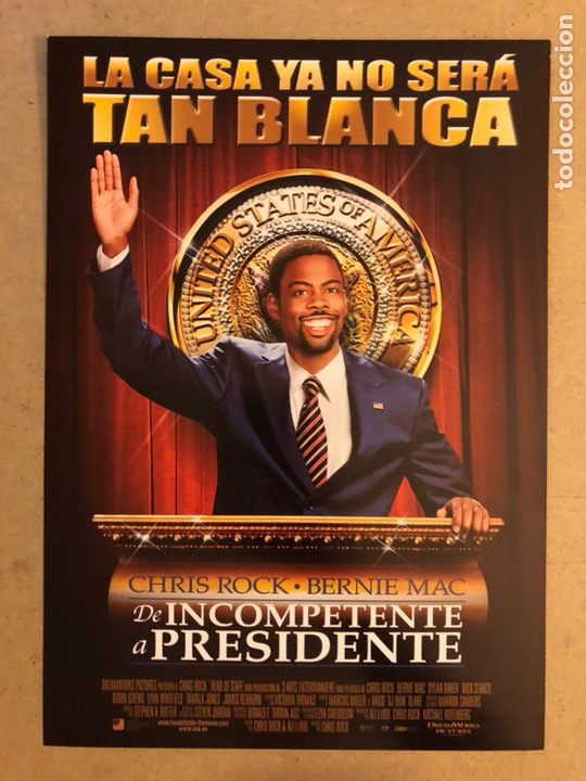 Cinema: DE INCOMPETENTE A PRESIDENTE (CHRIS ROCK). GU&Iacute;A PROMOCIONAL DE LA PEL&Iacute;CULA.