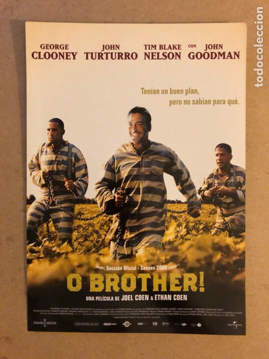 Kino: O BROTHER! (JOEL & ETHAN COHEN, GEORGE CLOONEY). GU&Iacute;A PROMOCIONAL DE LA PEL&Iacute;CULA.