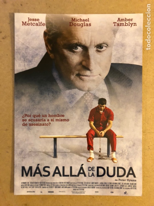 Cinema: M&Aacute;S ALLAS DE LA DUDA (MICHAEL DOUGLAS). GU&Iacute;A PROMOCIONAL DE LA PEL&Iacute;CULA.