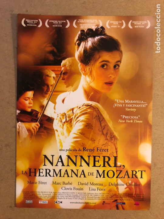 Kino: NANNERL, LA HERMANA DE MOZART (REN&Eacute; F&Eacute;RET). GU&Iacute;A PROMOCIONAL DE LA PEL&Iacute;CULA.