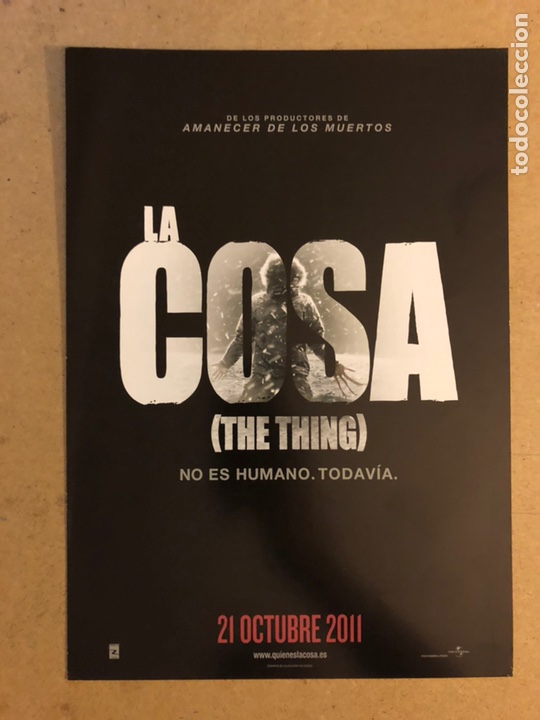 Cinema: LA COSA (THE THING). GU&Iacute;A PROMOCIONAL DE LA PEL&Iacute;CULA.