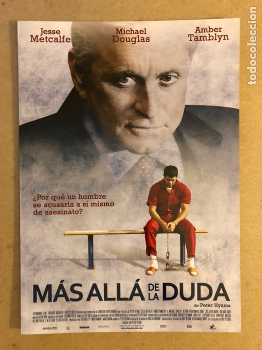 Cinema: M&Aacute;S ALL&Aacute; DE LA DUDA (MICHAEL DOUGLAS). GU&Iacute;A PROMOCIONAL DE LA PEL&Iacute;CULA.