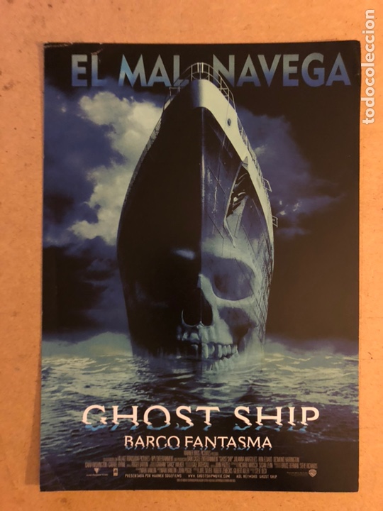 Cine: GHOST SHIP, BARCO FANTASMA (STEVE BECK). GU&Iacute;A PROMOCIONAL DE LA PEL&Iacute;CULA.