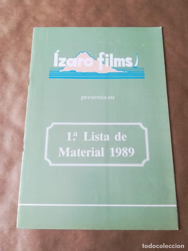 Cine: GU&Iacute;A CAT&Aacute;LOGO LISTA DE MATERIAL PEL&Iacute;CULAS &Iacute;ZARO FILMS 1989