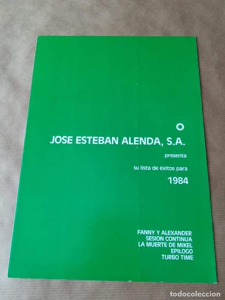Cinema: GU&Iacute;A CAT&Aacute;LOGO LISTA DE MATERIAL PEL&Iacute;CULAS JOS&Eacute; ESTEBAN ALENDA 1984