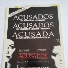 Cinéma: ACUSADOS GUIA PUBLICITARIA ORIGINAL DE CINE. Lote 165614110