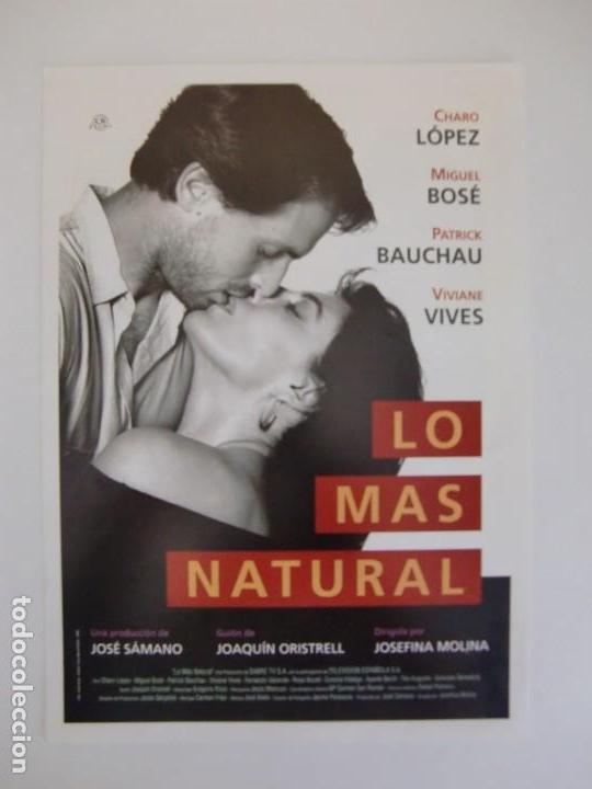 Cine: GUIA DE CINE ORIGINAL ESTRENO / LO MAS NATURAL / MIGUEL BOSE / CHARO LOPEZ