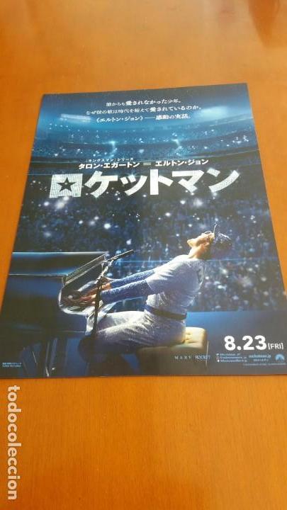 Cine: Programa flyer japon&eacute;s Gu&iacute;a japonesa ROCKETMAN. TARON EGERTON, JAMIE BELL, BIOPIC ELTON JOHN