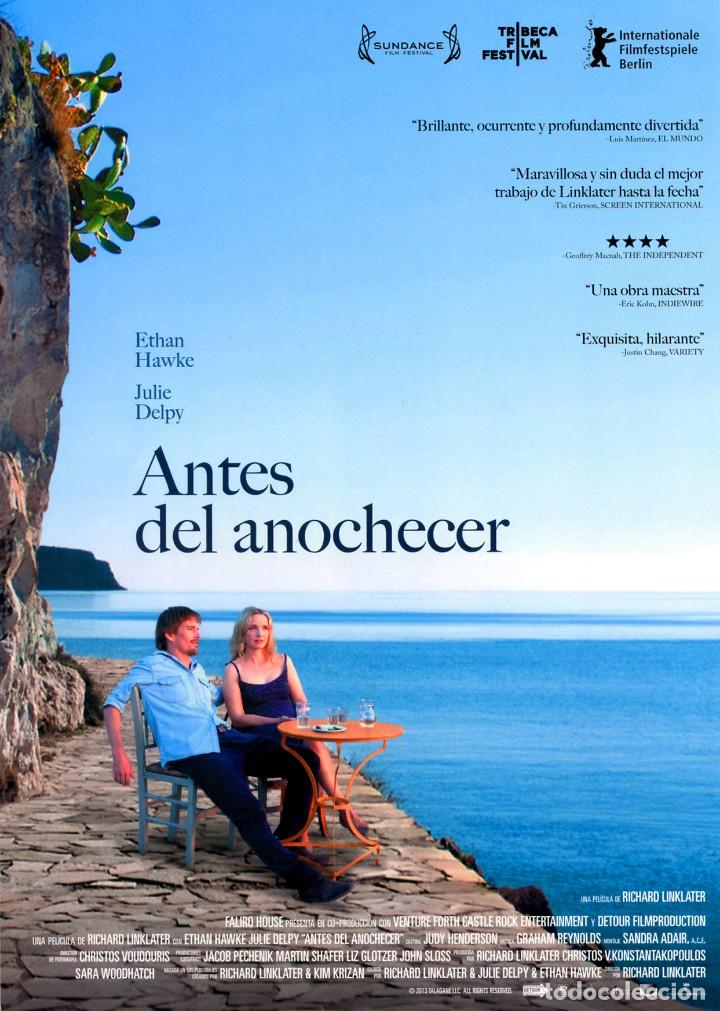 Cine: ANTES DEL ANOCHECER (GU&Iacute;A ORIGINAL SIMPLE CON FOTOS DE SU ESTRENO EN ESPA&Ntilde;A)