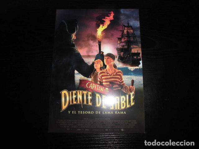 Cine: CAPITAN DIENTE DE SABLE. GU&Iacute;A PUBLICITARIA SENCILLA ORIGINAL DE LA PEL&Iacute;CULA. NUEVO.