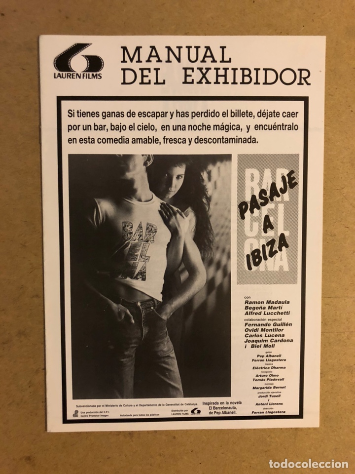 Cin&eacute;ma: MANUAL DEL EXHIBIDOR, PASAJE A IBIZA (FERRAN LLAGOSTERA, RAM&Oacute;N MADAULA, BEGO&Ntilde;A MART&Iacute;,..)