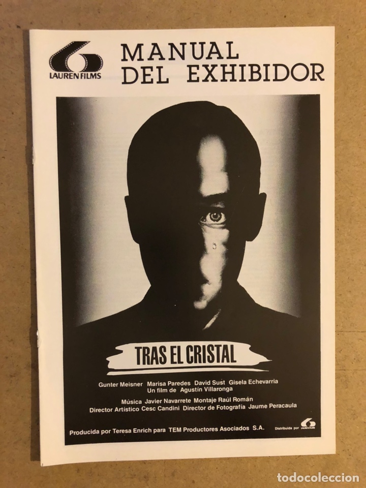 Cine: MANUAL DEL EXHIBIDOR, TRAS EL CRISTAL (AGUST&Iacute; VILLARONGA, MARISA PAREDES, GUNTER MEISNER)
