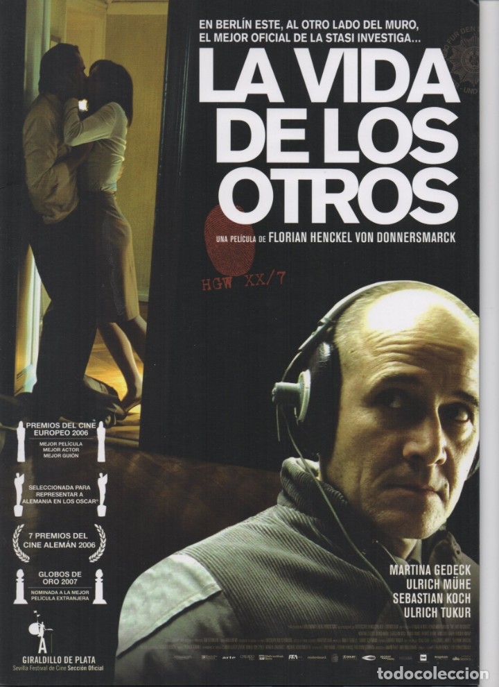 Cine: LA VIDA DE LOS OTROS: MARTINA GEDECK ES UNA GU&Iacute;A NO ES UN DVD