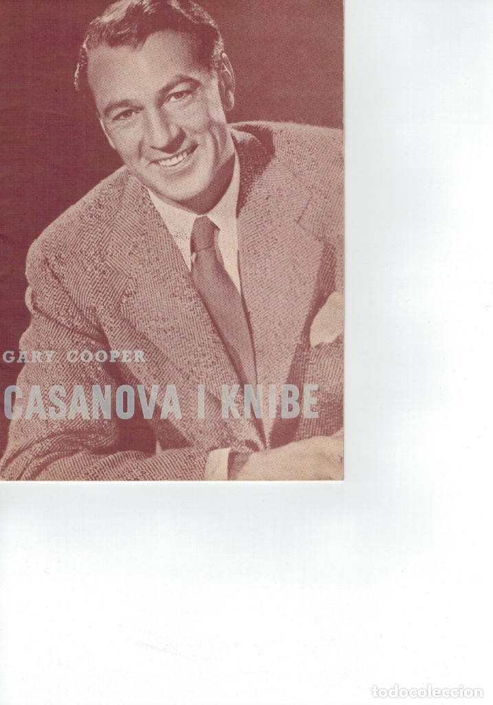 Cine: 5 FOLLETOS DE MANO DANESES (GU&Iacute;AS) DE GARY COOPER