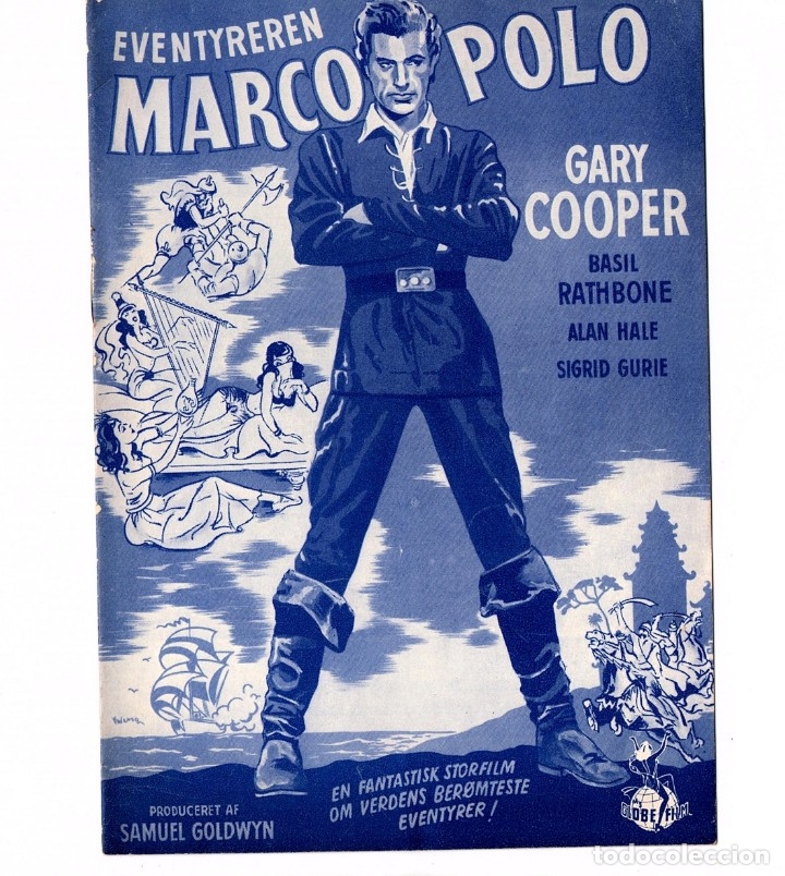 Cine: 6 FOLLETOS DE MANO (GU&Iacute;AS) DANESES DE GARY COOPER