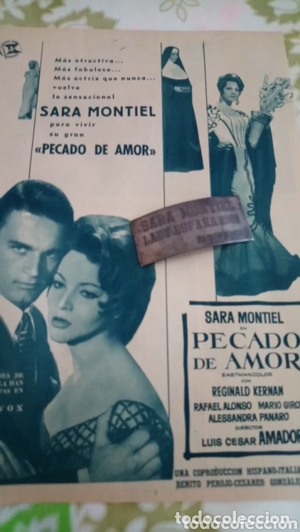 Cine: Sara montiel propaganda de prensa