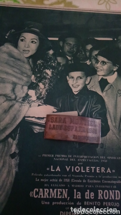 Cine: Sara montiel la violetera anuncio de prensa
