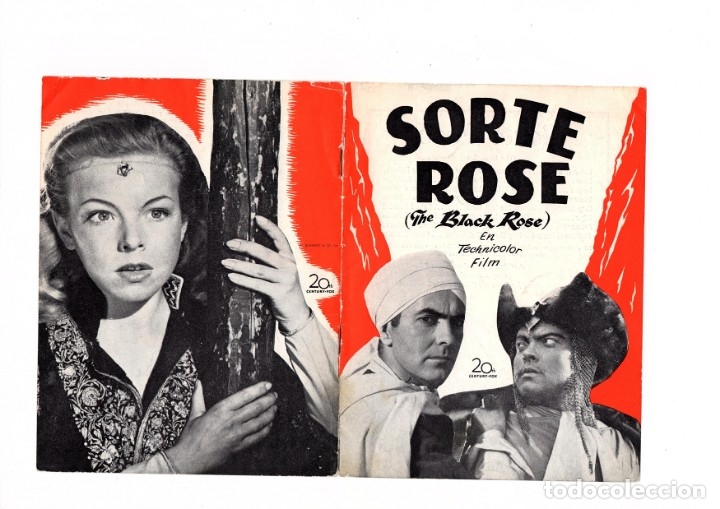 Kino: 5 FOLLETOS DE MANO DANESES (GU&Iacute;AS) DE TYRONE POWER CON ARGUMENTO Y FOTOS