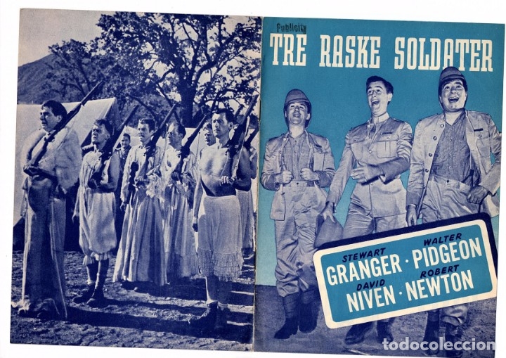 Kino: 4 FOLLETOS DE MANO DANESES (GU&Iacute;AS) DE STEWART GRANGER CON ARGUMENTO Y FOTOS.