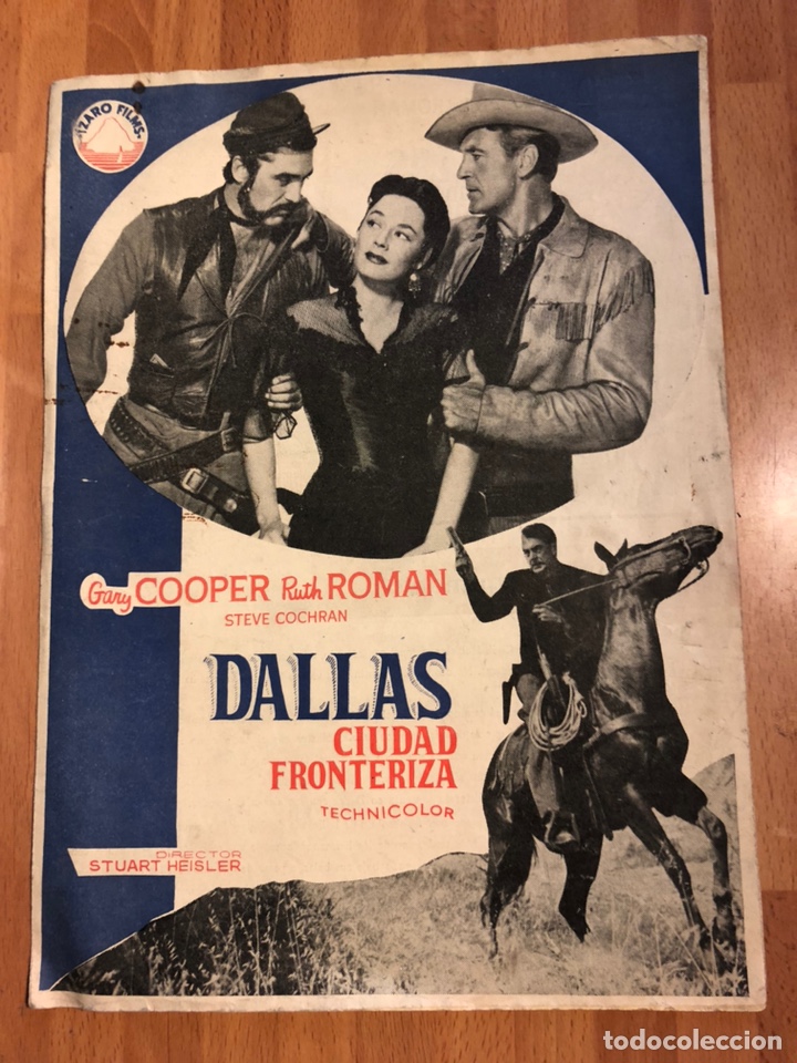 Cine: Guia dallas ciudad fronteriza gary cooper ruth roman
