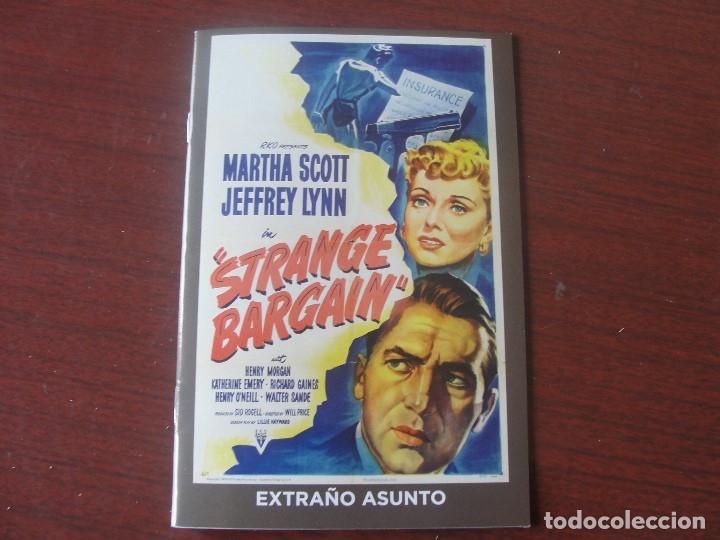 Cin&eacute;ma: FOLLETO EXTRA&Ntilde;O ASUNTO / RKO 1949 - STRANGE BARGAIN - 24 PAGS CON FOTOS - MARTHA SCOTT - JEFFREY LYN