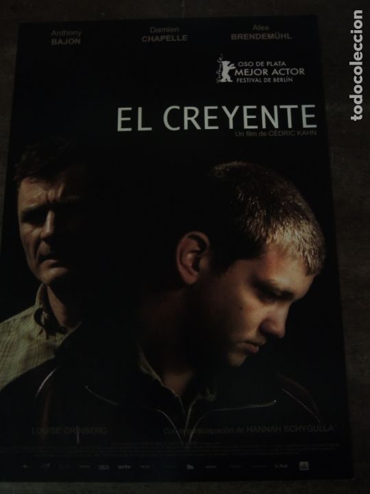Cinema: el creyente - guia publicitaria original - anthony bajon damien chapelle alex brendemuhl