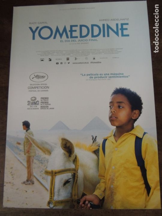 Cine: yomeddine el dia del juicio final - guia publicitaria original - a b shawky cine egipcio egipto