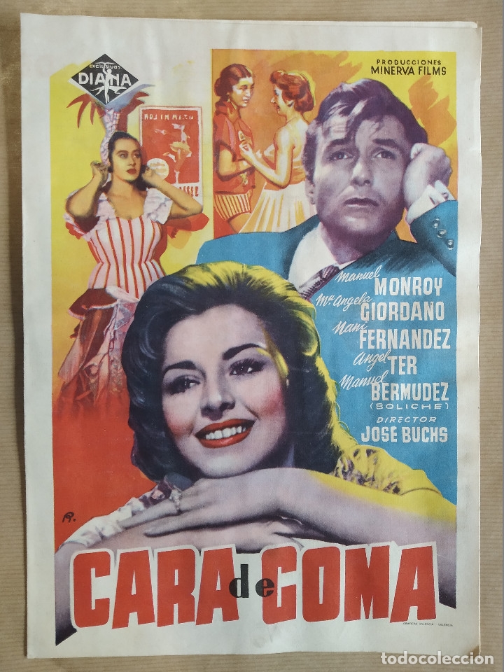 Cinema: CARA DE GOMA. MANUEL MONROY. GUIA PUBLICITARIA