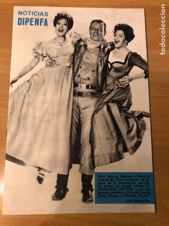 Cine: Noticias dipenfa julio 1964 john wayne susan hayward elvis presley roci&oacute; durcal