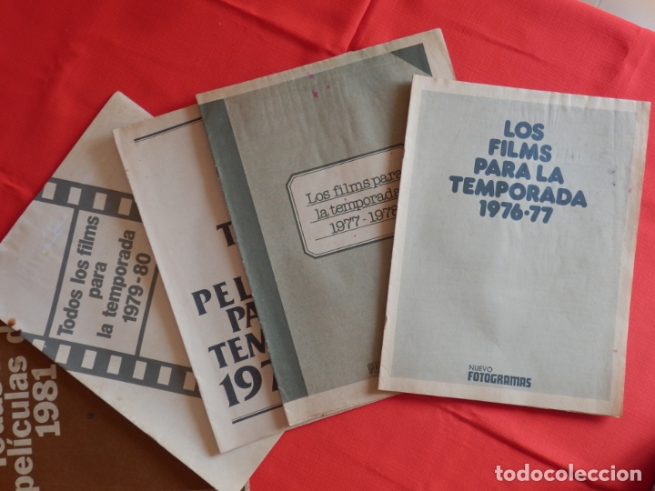 Kino: Fotogramas los films para la temporada 1976-77 al 1981, 5 libritos 16 p&aacute;g.