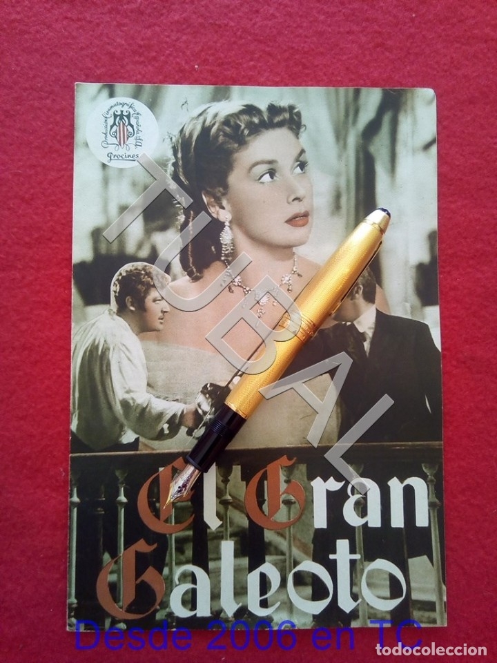 Cine: EL GRAN GALEOTO PROCINES PERFECTO ESTADO GUIA PUBLICITARIA PELICULA ENVIO 0,7 &euro; 2019 U2