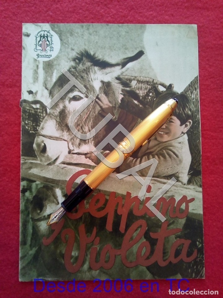 Cine: PEPPINO VIOLETA PROCINES PERFECTO ESTADO GUIA PUBLICITARIA PELICULA ENVIO 0,7 &euro; 2019 U2